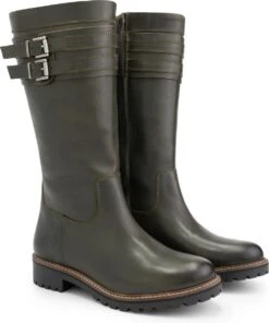 Travelin' Solstad Leren Dames Laarzen - Wol Gevoerde Laars - Olijfgroen/Legergroen Leer - Maat 39 -Gabor Verkoop 2024 1000x1200 2