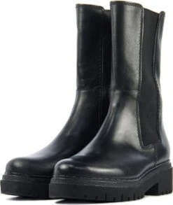 Gabor Vrouwen Leren Chelsea Boots / Laarzen / Damesschoenen 72.871 Led - Zwart - Maat 38.5 -Gabor Verkoop 2024 1011x1200