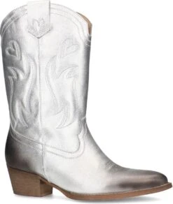 Sacha - Dames - Zilverkleurige Leren Cowboy Laarzen - Maat 41 -Gabor Verkoop 2024 1014x1200 1