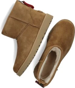 UGG Classic Mini Logo Zip Dames Laarzen - Chestnut - Maat 36 -Gabor Verkoop 2024 1021x1200 3