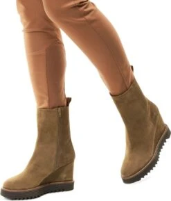 Mace Enkellaarsjes Dames / Laarzen / Damesschoenen - Suède - M1099 - Cognac - Maat 40 -Gabor Verkoop 2024 1024x1200