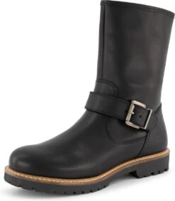 Travelin' Aure - Dames Laars - 100% Echt Leer - Gevoerde Laarzen - Outdoor - Zwart - Maat 38 -Gabor Verkoop 2024 1044x1200