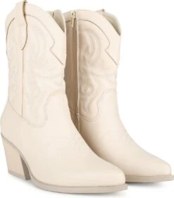 POSH By Poelman JUUL Dames Laarzen - Crème - Maat 39 -Gabor Verkoop 2024 1057x1200