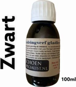SCHOENSPECIALIST Indringverf Voor Gladleren Schoenen En Laarzen - Zwart - 100ml