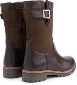 Travelin' Gyland Leren Dames Laarzen - Wol Gevoerde Laars - Donkerbruin Leer - Maat 39 -Gabor Verkoop 2024 1091x1200 5