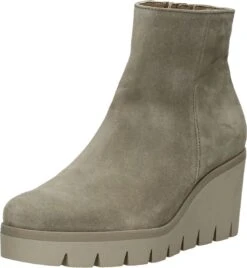 Gabor Enkellaarsjes Dames / Laarzen / Damesschoenen - Suède - 94.780.12 - Beige - Maat 38.5 -Gabor Verkoop 2024 1108x1200