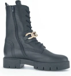 Gabor Veterboots Dames / Laarzen / Damesschoenen - Leer - 92.743.37 - Zwart - Maat 40 -Gabor Verkoop 2024 1113x1200