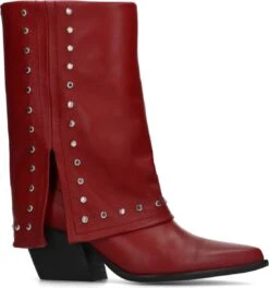 Sacha - Dames - Rode Leren Laarzen Met Zilverkleurige Studs - Maat 38 -Gabor Verkoop 2024 1121x1200 3