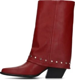 Sacha - Dames - Rode Leren Laarzen Met Zilverkleurige Studs - Maat 38 -Gabor Verkoop 2024 1131x1200 2