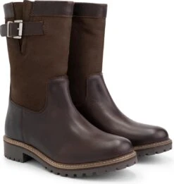 Travelin' Gyland Leren Dames Laarzen - Wol Gevoerde Laars - Donkerbruin Leer - Maat 39 -Gabor Verkoop 2024 1135x1200 2