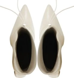 Lina Locchi Enkellaarsjes Dames / Laarzen / Damesschoenen - Leer - L1140 Led - Gebroken Wit - Maat 39 -Gabor Verkoop 2024 1135x1200 4