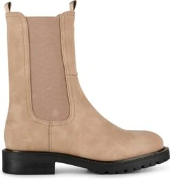 POSH By Poelman LEA Dames Chelsea Laarzen - Beige - Maat 40