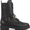 Gabor Veterboots Dames / Laarzen / Damesschoenen - Leer - 92.743.37 - Zwart - Maat 40
