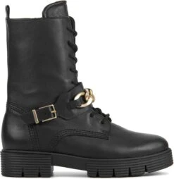 Gabor Veterboots Dames / Laarzen / Damesschoenen - Leer - 92.743.37 - Zwart - Maat 40