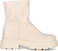 POSH By Poelman ELA Dames Enkel Laarzen - Crème - Maat 39