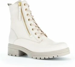 Gabor Enkellaarsjes Dames / Laarzen / Damesschoenen - Leer - 92.785 - Gebroken Wit - Maat 39 -Gabor Verkoop 2024 1200x1058 1