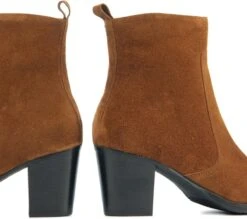 Stefano Lauran Enkellaarsjes Dames / Laarzen / Damesschoenen - Suède - S1057 - Bruin - Maat 39 -Gabor Verkoop 2024 1200x1066