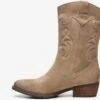 TwoDay Suede Cowboy Western Laarzen - Beige - Maat 39