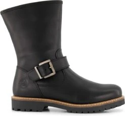 Travelin' Aure - Dames Laars - 100% Echt Leer - Gevoerde Laarzen - Outdoor - Zwart - Maat 38