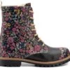 GOBY - Flowerboots - Boots - Laars - Laarzen - Damesboots - Dames Laarzen - Longboots - Handmade - Bloemenprint - Maat 39