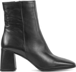 Lina Locchi Enkellaarsjes Dames / Laarzen / Damesschoenen - Leer - L1113 - Zwart - Maat 39