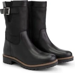 Travelin' Gyland Leren Dames Laarzen - Wol Gevoerde Laars - Zwart Leer - Maat 38 -Gabor Verkoop 2024 1200x1164 1