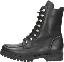 Gabor Veterboots Dames / Laarzen / Damesschoenen - Leer - 92.723.57 - Zwart - Maat 39