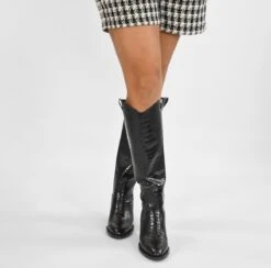 POSH By Poelman NUNA Dames Hoge Laarzen - Zwart - Maat 37 -Gabor Verkoop 2024 1200x1187