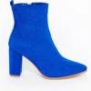 LOLALIZA Suede Laarzen - Blauw - Maat C36