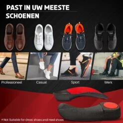 FEETZ - Hielspoor En Fasciitis Plantaris Driekwart Inlegzolen Voor Mannen & Vrouwen Steunzolen Voor Schoenen - Orthopedische Inlegzolen - Platvoeten – Hardloop Inlegzolen - Podologische Inlegzolen Voor Voetboogpijn Hoge Boog - Inlegzolen Voor Laarzen -Gabor Verkoop 2024 1200x1200 100