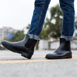 Geweo Regenlaarzen - Wellington Chelsea Laarzen - Kerstmis - Kerstfeest - Christmas Gift - Kort Boots - Waterdichte - Dames - Zwart - Maat 37 -Gabor Verkoop 2024 1200x1200 113