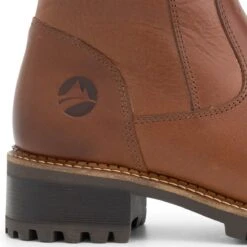 Travelin' Fitjar Leren Dames Laarzen - Wol Gevoerde Laars - Cognac Bruin Leer - Maat 37 -Gabor Verkoop 2024 1200x1200 4