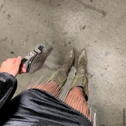 Sacha - Dames - Goudkleurige Hoge Laarzen Met Glitters - Maat 40 -Gabor Verkoop 2024 1200x1200 92