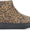 Woden Enkellaarsjes Dames / Laarzen / Damesschoenen - Suède - Leopardprint - Abbi Suede Print - Leopard - Maat 36