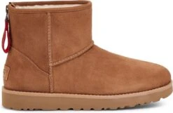 UGG Classic Mini Logo Zip Dames Laarzen - Chestnut - Maat 36