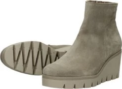 Gabor Enkellaarsjes Dames / Laarzen / Damesschoenen - Suède - 94.780.12 - Beige - Maat 38.5 -Gabor Verkoop 2024 1200x881