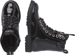 Vingino Eva High Veterboots - Laarzen Met Veters - Meisjes - Zwart - Maat 28 -Gabor Verkoop 2024 1200x882