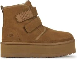 UGG Enkellaarsjes Dames / Laarzen / Damesschoenen - Wol - 1130554 - Cognac - Maat 40