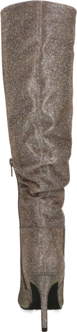 Sacha - Dames - Goudkleurige Hoge Laarzen Met Glitters - Maat 40 -Gabor Verkoop 2024 281x1200