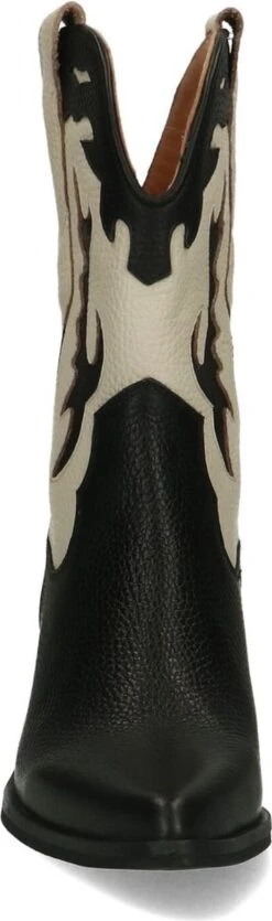 Manfield - Dames - Zwarte Leren Cowboy Laarzen - Maat 38 -Gabor Verkoop 2024 355x1200