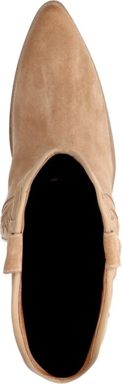 Manfield - Dames - Taupe Suède Cowboy Laarzen - Maat 39 -Gabor Verkoop 2024 383x1200