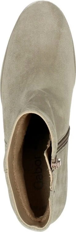Gabor Enkellaarsjes Dames / Laarzen / Damesschoenen - Suède - 94.780.12 - Beige - Maat 38.5 -Gabor Verkoop 2024 396x1200
