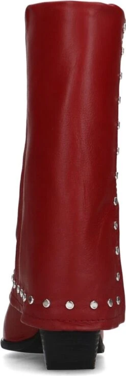Sacha - Dames - Rode Leren Laarzen Met Zilverkleurige Studs - Maat 38 -Gabor Verkoop 2024 402x1200 1