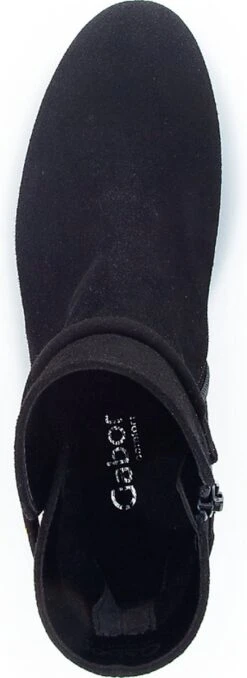 Gabor Enkellaarsjes Dames / Laarzen / Damesschoenen - Suède - 92.716.47 - Zwart - Maat 37 -Gabor Verkoop 2024 437x1200