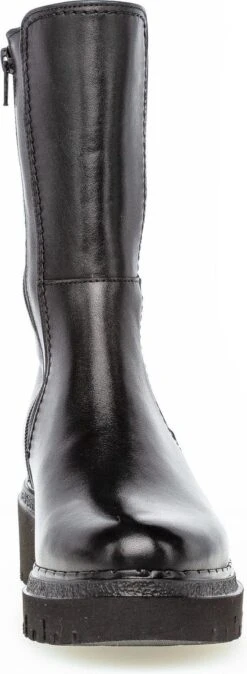 Gabor Vrouwen Leren Chelsea Boots / Laarzen / Damesschoenen 72.871 Led - Zwart - Maat 38.5 -Gabor Verkoop 2024 440x1200