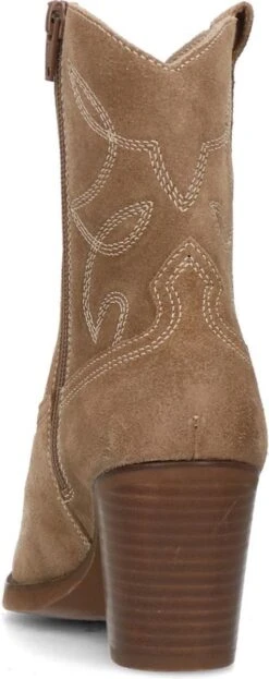 Manfield - Dames - Beige Suède Cowboy Laarzen - Maat 40 -Gabor Verkoop 2024 476x1200 1