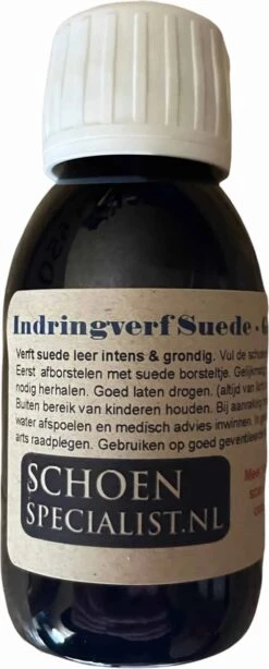 SCHOENSPECIALIST Suede Indringverf Voor Schoenen En Laarzen - Zwart - 100ml
