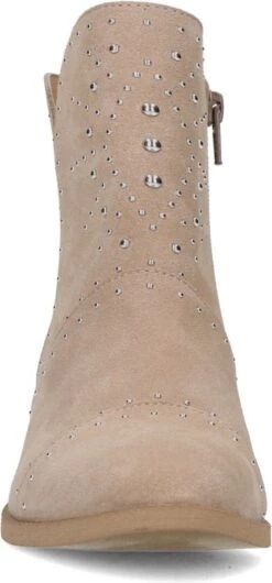 Manfield - Dames - Beige Suède Cowboy Laarzen Met Zilverkleurige Studs - Maat 38 -Gabor Verkoop 2024 559x1200 1