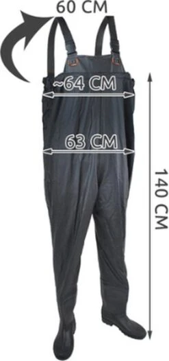 Waadpak - Waterdicht Pak PVC - Waadbroek Met Vaste Laarzen - Schoenmaat 46 -Gabor Verkoop 2024 563x1200 4