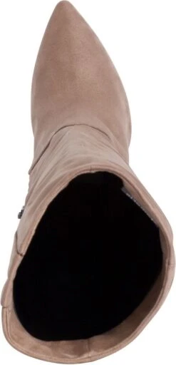 Tamaris Hoge Laarzen Taupe Textiel - Dames - Maat 39 -Gabor Verkoop 2024 579x1200 1